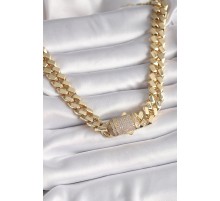 Pirinç Gold Renk VIP Exclusive Seri Gurmet Model Kadın Kolye