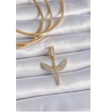 Pirinç Gold Renk Zirkon Taşlı Mikail Model Ajda Charm