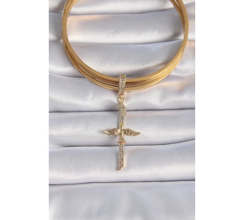 Pirinç Gold Renk Zirkon Taş Detaylı Elif Model Anka Kuşu Figür Ajda Charm Pirinç Gold Renk Zirkon Taş Detaylı Elif Model Anka Kuşu Figür Ajda Charm