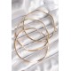 316L Çelik Gold Renk 65 mm Zikzak Model Ajda Bilezik