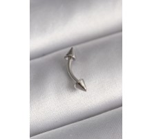 316L Çelik Gümüş Renk Çivi Model Piercing