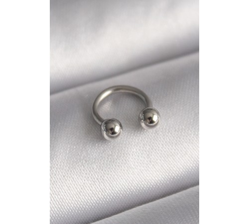 316L Çelik Gümüş Renk Halka Model Topçuk Piercing 316L Çelik Gümüş Renk Halka Model Topçuk Piercing