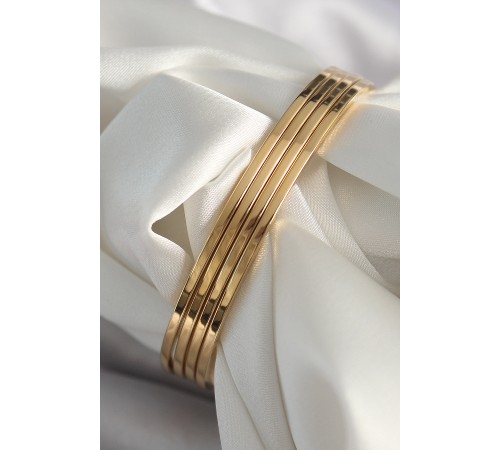 316L Çelik Gold Renk 4'lü 60 mm Ajda Model Kadın Bilezik 316L Çelik Gold Renk 4'lü 60 mm Ajda Model Kadın Bilezik