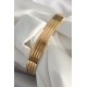 316L Çelik Gold Renk 4'lü 60 mm Ajda Model Kadın Bilezik