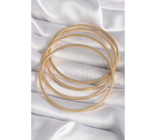 316L Çelik Gold Renk 4'lü 60 mm Ajda Model Kadın Bilezik 316L Çelik Gold Renk 4'lü 60 mm Ajda Model Kadın Bilezik