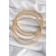 316L Çelik Gold Renk 4'lü 60 mm Ajda Model Kadın Bilezik