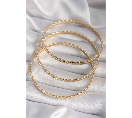 316L Çelik Gold Renk 60 mm Burma Ajda Model Kadın Bileklik 316L Çelik Gold Renk 60 mm Burma Ajda Model Kadın Bileklik