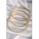 316L Çelik Gold Renk 60 mm Burma Ajda Model Kadın Bileklik