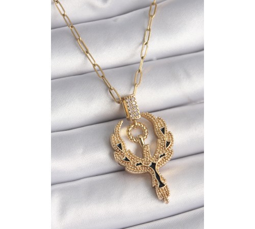 316L Çelik Gold Renk Zirkon Taşlı Anka Kuşu Model Kadın Kolye 316L Çelik Gold Renk Zirkon Taşlı Anka Kuşu Model Kadın Kolye