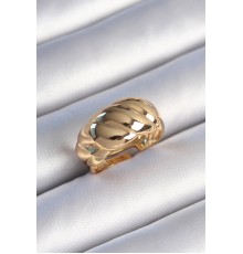 Pirinç Gold Renk Sarmal Model Kadın Yüzük