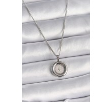 316L Çelik Gümüş Renk Zincir Gümüş Renk Altın Model Kadın Kolye