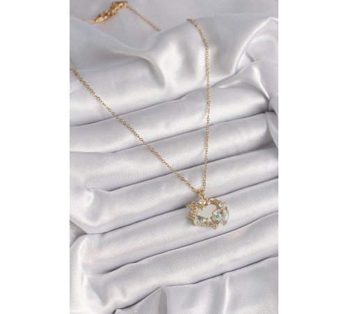 316L Çelik Gold Renk Zincir Ayna Kalp Model Zirkon Taşlı Kalp Model Kadın Kolye 316L Çelik Gold Renk Zincir Ayna Kalp Model Zirkon Taşlı Kalp Model Kadın Kolye