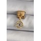 316L Çelik Gold Renk Sallantı Zirkon Taşlı Göz Model Nomination Charm