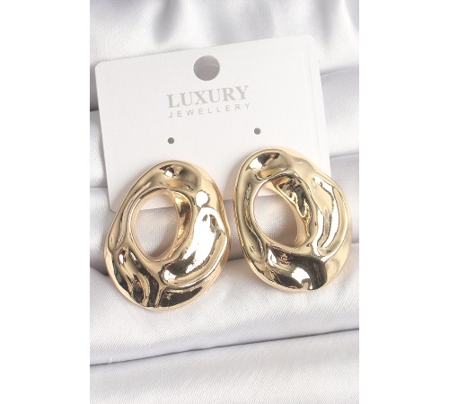 Pirinç Gold Renk Kemik Halka Model Kadın Küpe Pirinç Gold Renk Kemik Halka Model Kadın Küpe