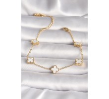 316L Çelik Gold Renk Baby Boy Yonca Model Kadın Bileklik