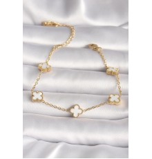 316L Çelik Gold Renk Baby Boy Yonca Model Kadın Bileklik