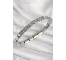 316L Çelik Gümüş Renk İnce Yazılı Nomination Kadın Bileklik