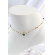 316L Çelik Gold Renk Nazar Boncuk Model Kadın Halhal