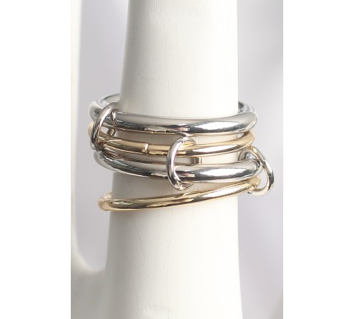 Pirinç Mix Renk 4'Lü Model Kadın Yüzük