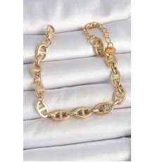 316L Çelik Gold Renk Zincir Model Kadın Bileklik