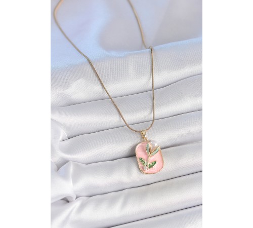 316L Çelik Gold Renk Zincir Pembe Mineli İncili Çiçek İşlemeli Portre Model Kadın Kolye 316L Çelik Gold Renk Zincir Pembe Mineli İncili Çiçek İşlemeli Portre Model Kadın Kolye