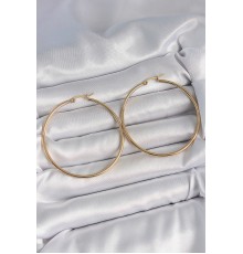 316 Çelik Gold Renk 53 mm Halka Model Kadın Küpe