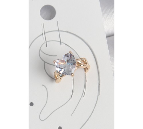 Pirinç Gold Renk Zirkon Taşlı Kalp Model Kadın Kıkırdak Küpe Pirinç Gold Renk Zirkon Taşlı Kalp Model Kadın Kıkırdak Küpe