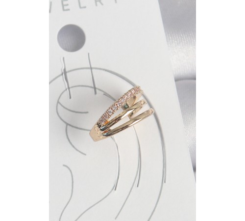 Pirinç Gold Renk Zirkon Taşlı 3'Lü Sıralı Model Kadın Kıkırdak Küpe Pirinç Gold Renk Zirkon Taşlı 3'Lü Sıralı Model Kadın Kıkırdak Küpe