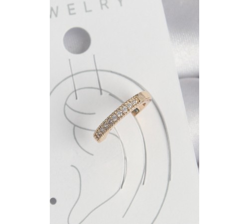 Pirinç Gold Renk Zirkon Taşlı Kadın Kıkırdak Küpe Pirinç Gold Renk Zirkon Taşlı Kadın Kıkırdak Küpe