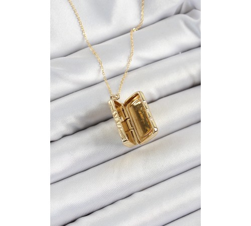 316L Çelk Açılabilir Dikdörtgen Model Zirkon Taşlı Gold Renk Kadın Zincir kolye 316L Çelk Açılabilir Dikdörtgen Model Zirkon Taşlı Gold Renk Kadın Zincir kolye