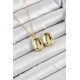 316L Çelik Zincir Açılabilir Sanatsal Vintage Çiçek Model Gold Renk Kadın Kolye