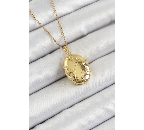 316L Çelik Zincir Açılabilir Sarmaşık Model Zirkon Taşlı Gold Renk Kadın Kolye 316L Çelik Zincir Açılabilir Sarmaşık Model Zirkon Taşlı Gold Renk Kadın Kolye