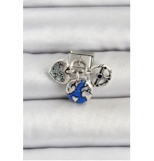 316L Çelik Gümüş Renk Travel Model Nomination Charm