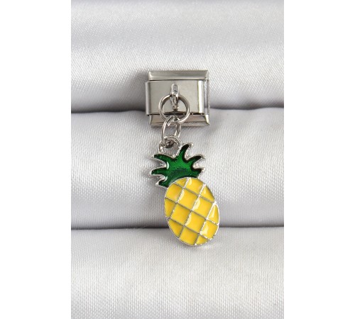 316L Çelik Gümüş Renk Ananas Model Nomination Charm 316L Çelik Gümüş Renk Ananas Model Nomination Charm
