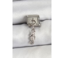 316L Çelik Sallantılı Deniz Atı Model Gümüş Renk Nomination Charm