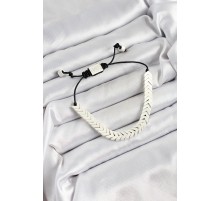 Pirinç Asansörlü Beyaz Juju Kadın Bileklik