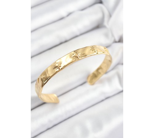 Pirinç Kuzey Yıldızı Model Gold Renk Altı Açık Kadın Bileklik Pirinç Kuzey Yıldızı Model Gold Renk Altı Açık Kadın Bileklik