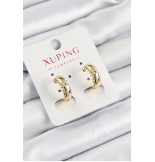Xuping Çit Halka Model Gold Renk Kadın Küpe
