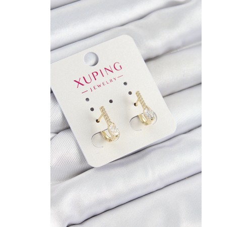 Xuping Zirkon Taşlı I Model Gold Renk Kadın Küpe Xuping Zirkon Taşlı I Model Gold Renk Kadın Küpe