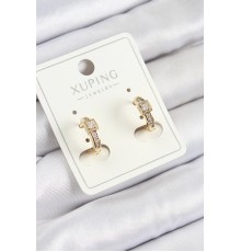Xuping Zirkon Taşlı Kemer Model Gold Renk Kadın Küpe
