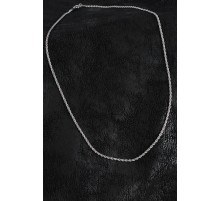 316L Çelik Halat Zincir Model Gümüş Renk Erkek Kolye