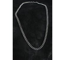 316L Çelik Klasik Zincir Model Gümüş Renk Erkek Kolye