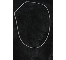 316L Çelik Örme Zincir Model Gümüş Renk Erkek Kolye