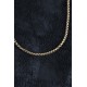 316L Çelik Örme Zincir Model Gold Renk Erkek Kolye