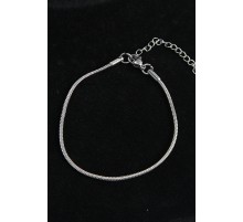 316L Çelik Oval İtalyan Model Gümüş Renk Erkek Bileklik