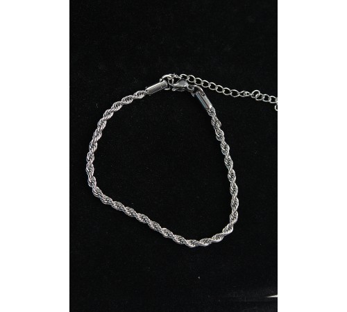 316L Çelik Halat Model Gümüş Renk Erkek Bileklik 316L Çelik Halat Model Gümüş Renk Erkek Bileklik