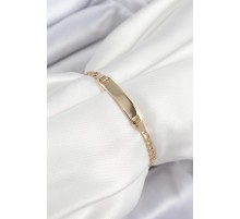 Pirinç Dikdörtgen Model Gold Renk Xuping Bebek Künyesi