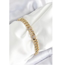 Xuping Pirinç Klasik Zincir Model Gold Renk Kadın Bileklik