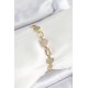 Xuping Pirinç Kalp ve Daire Model Gold Renk Kadın Bileklik