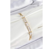 Xuping Pirinç Parçalı Su Yolu Model Gold Renk Kadın Bileklik